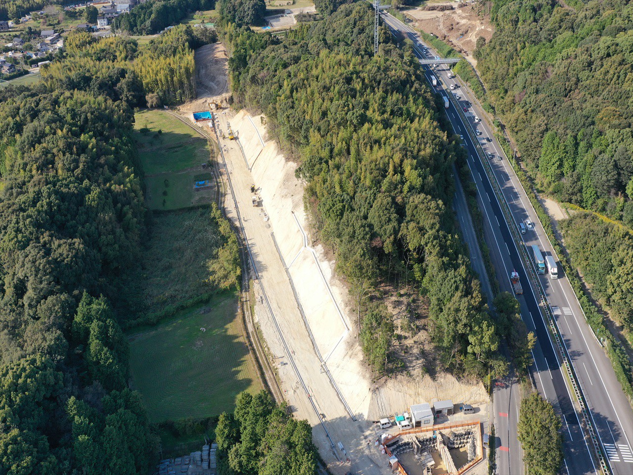 市道岡崎阿知和スマートインター線　道路築造工事その１